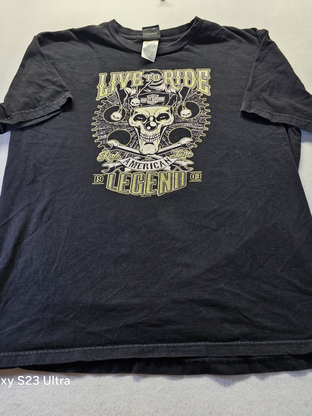 Live to Ride American Legend Graphic Tee - Black
